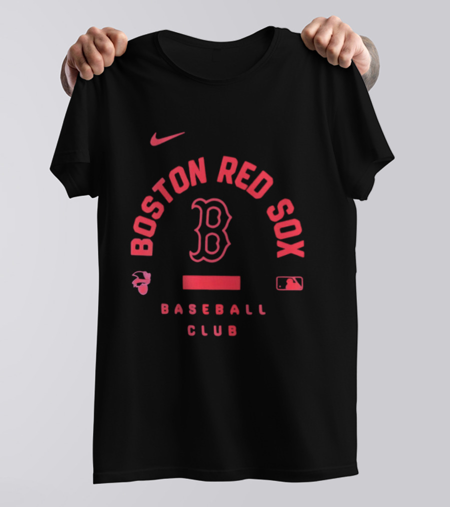 Boston Red Sox Baseball Club Nike Logo MLB T-Shirt