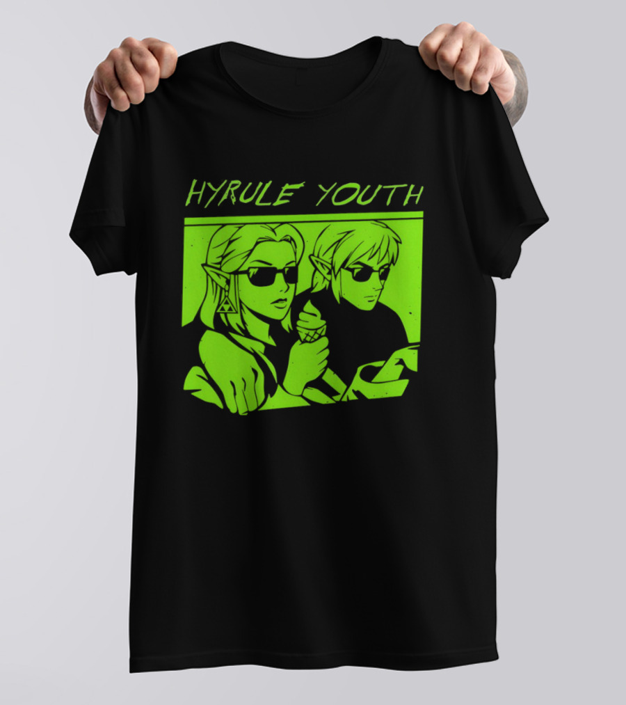 Hyrule Youth The Legend Of Zelda Sunglasses And Ice Cream T-Shirt