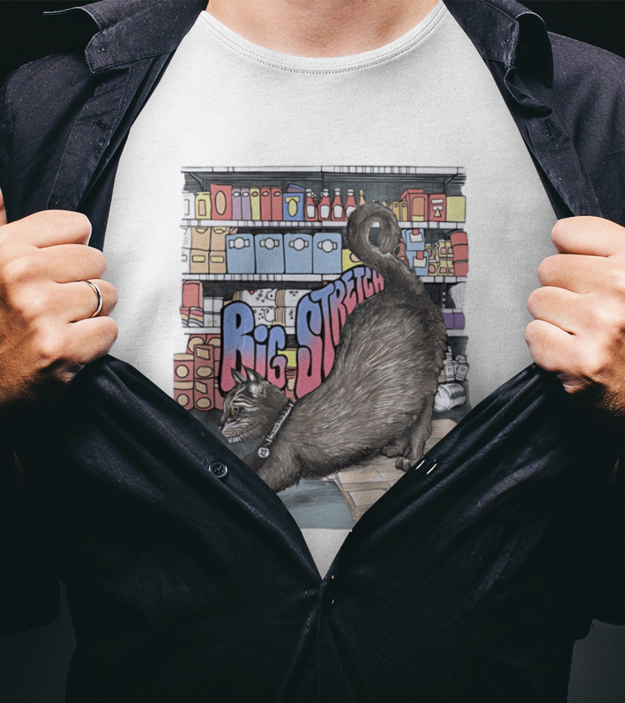 Big Stretch Bodega Cats Groceries Stack T-Shirt