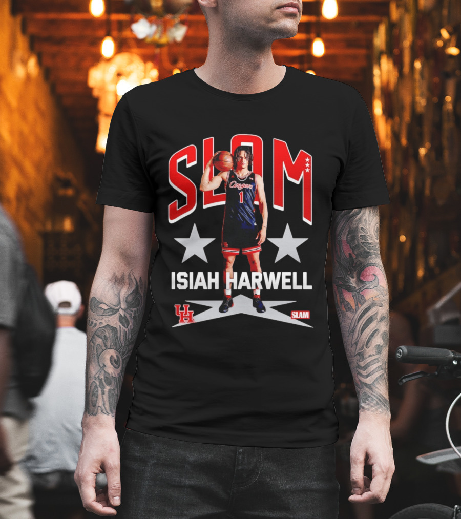 Slam Isiah Harwell Houston Cougars Basketball Remix T-Shirt