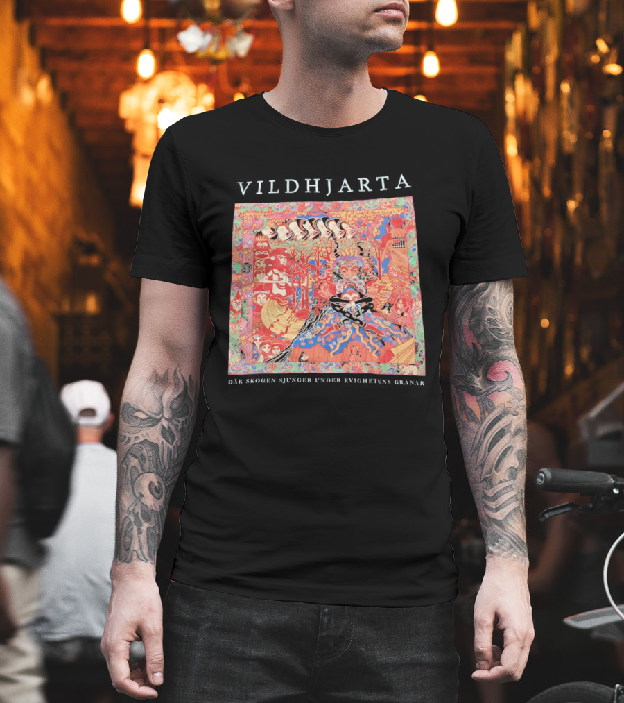 Vildhjarta Där Skogen Sjunger Under Evighetens Granar Psychedelic Fantasy Forest Band T-Shirt