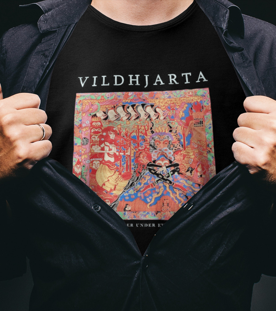 Vildhjarta Där Skogen Sjunger Under Evighetens Granar Psychedelic Fantasy Forest Band T-Shirt