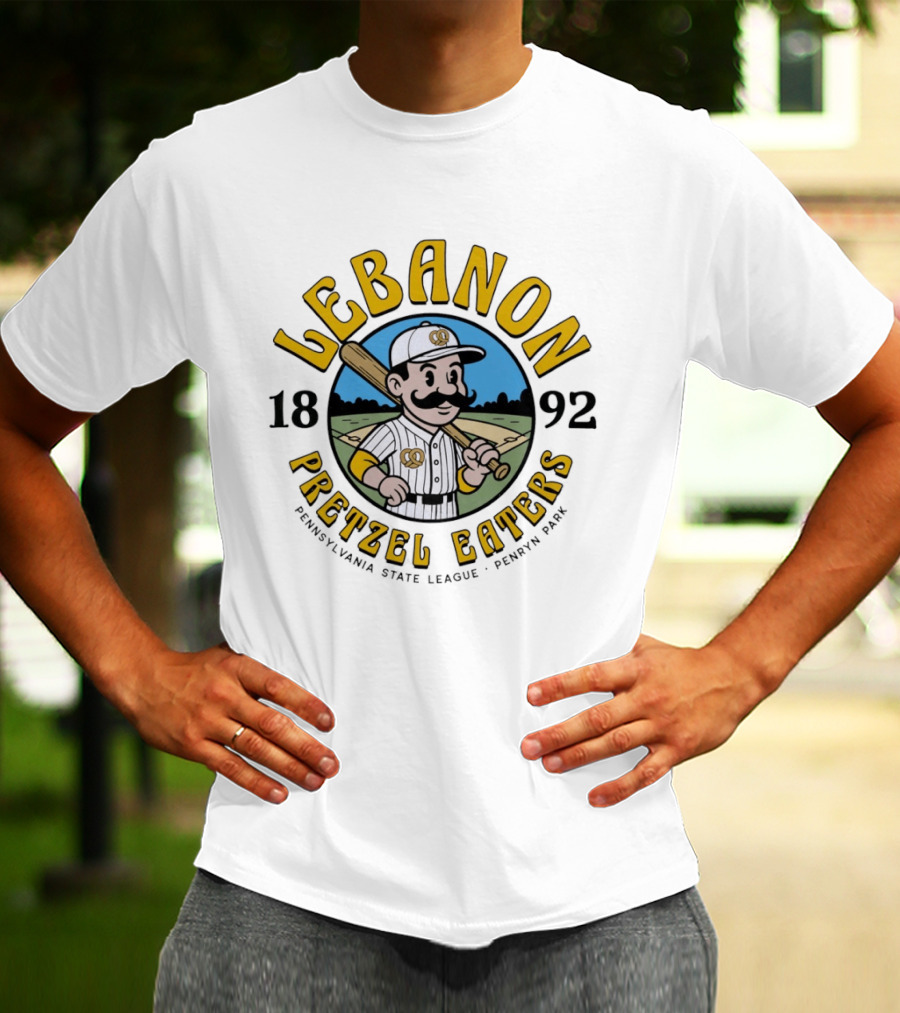 Lebanon Pretzel Eaters Baseball 1892 Pennsylvania State League Penn Park T-Shirt