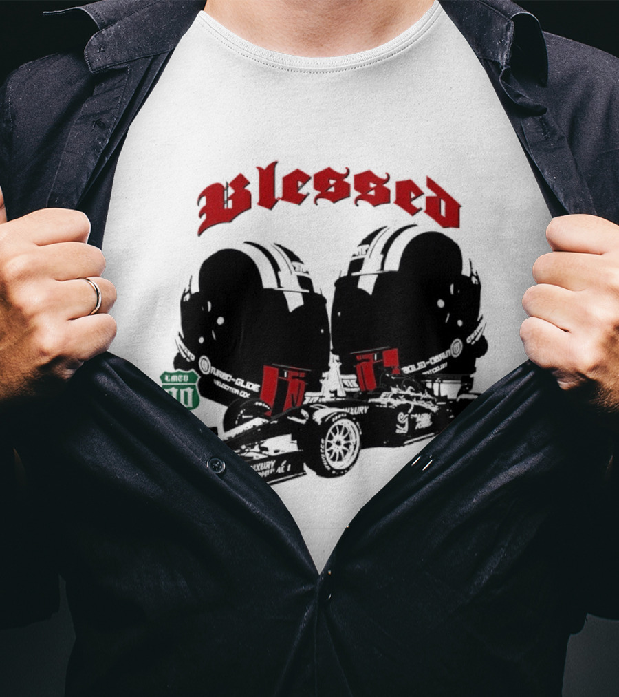 Blessed Formula 1 Racing Vintage Car T-Shirt