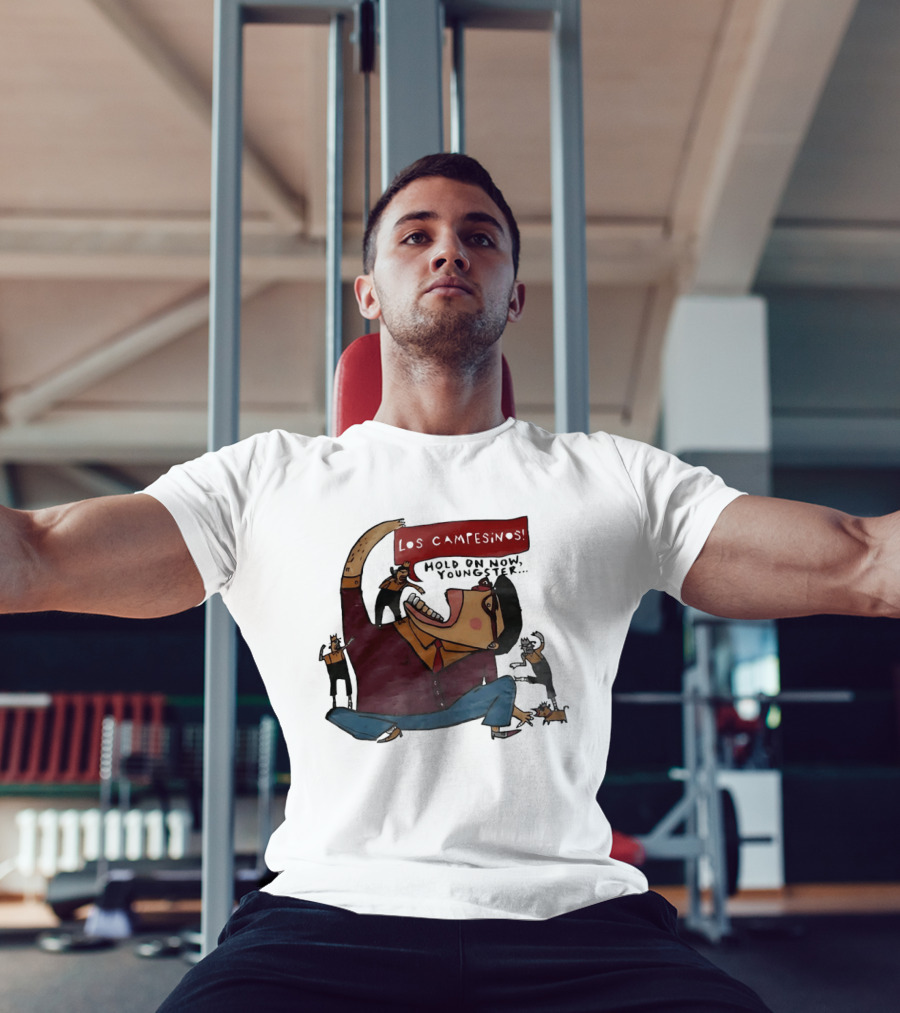 Los Campesinos Hold On Now Youngster Illustrated Characters In Motion T-Shirt