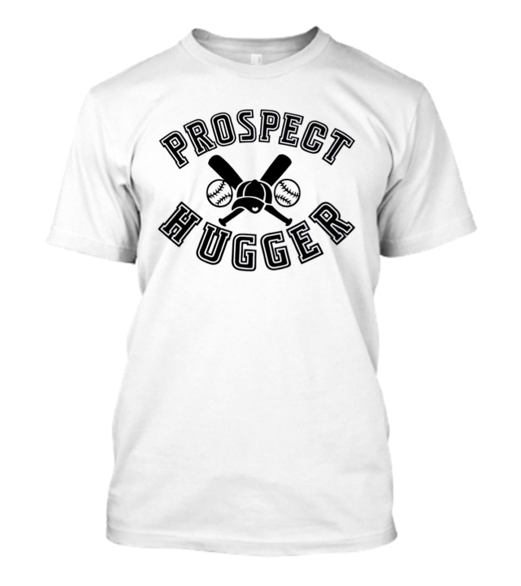 Prospect Hugger Crossed Baseball Bats And Balls T-Shirt