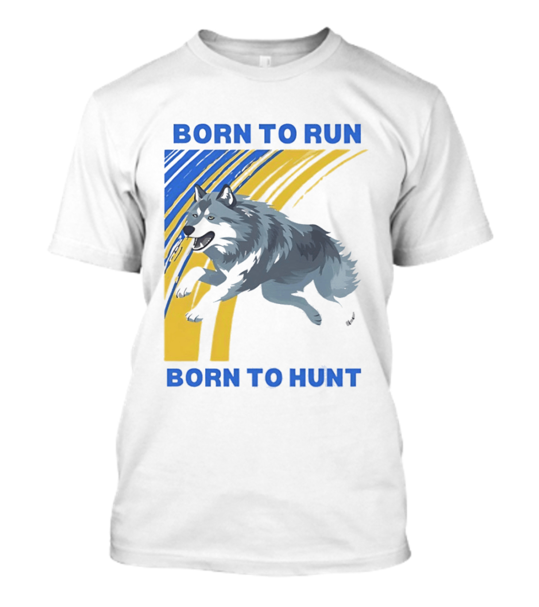 Born To Run Born To Hunt Wolf T-Shirt