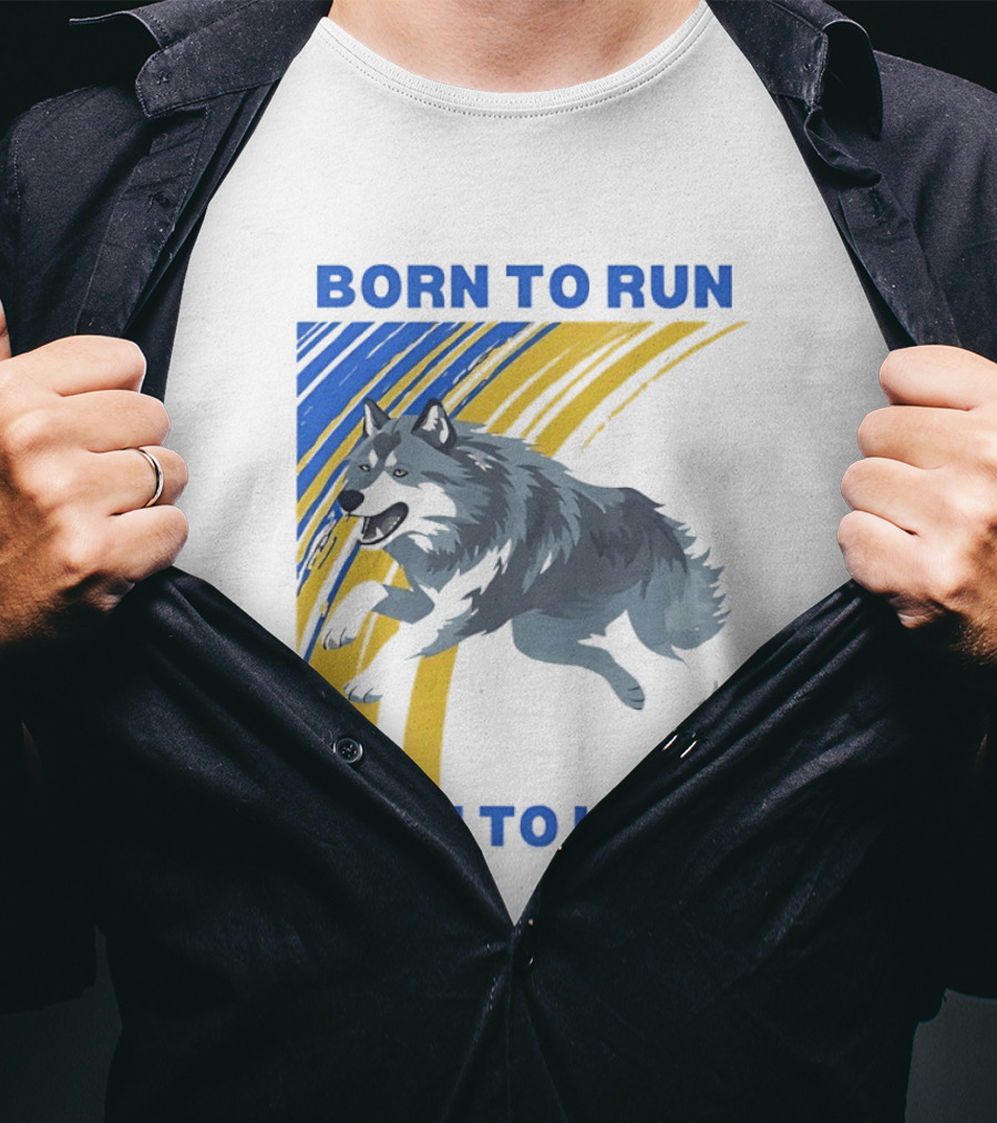 Born To Run Born To Hunt Wolf T-Shirt
