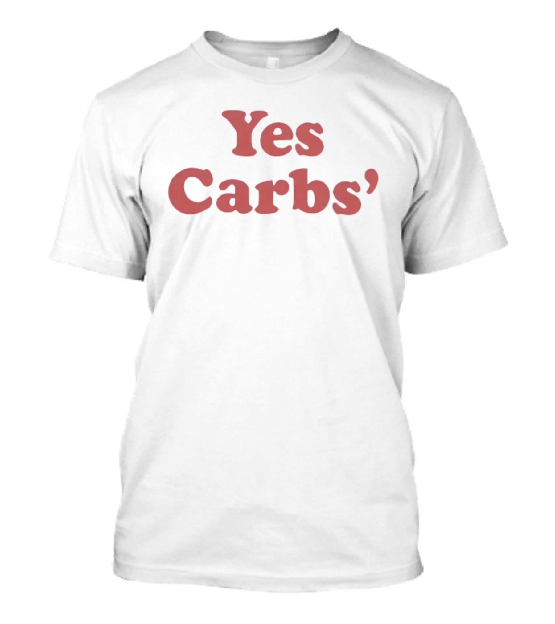 Yes Carbs Ringer Fun Food Lovers T-Shirt