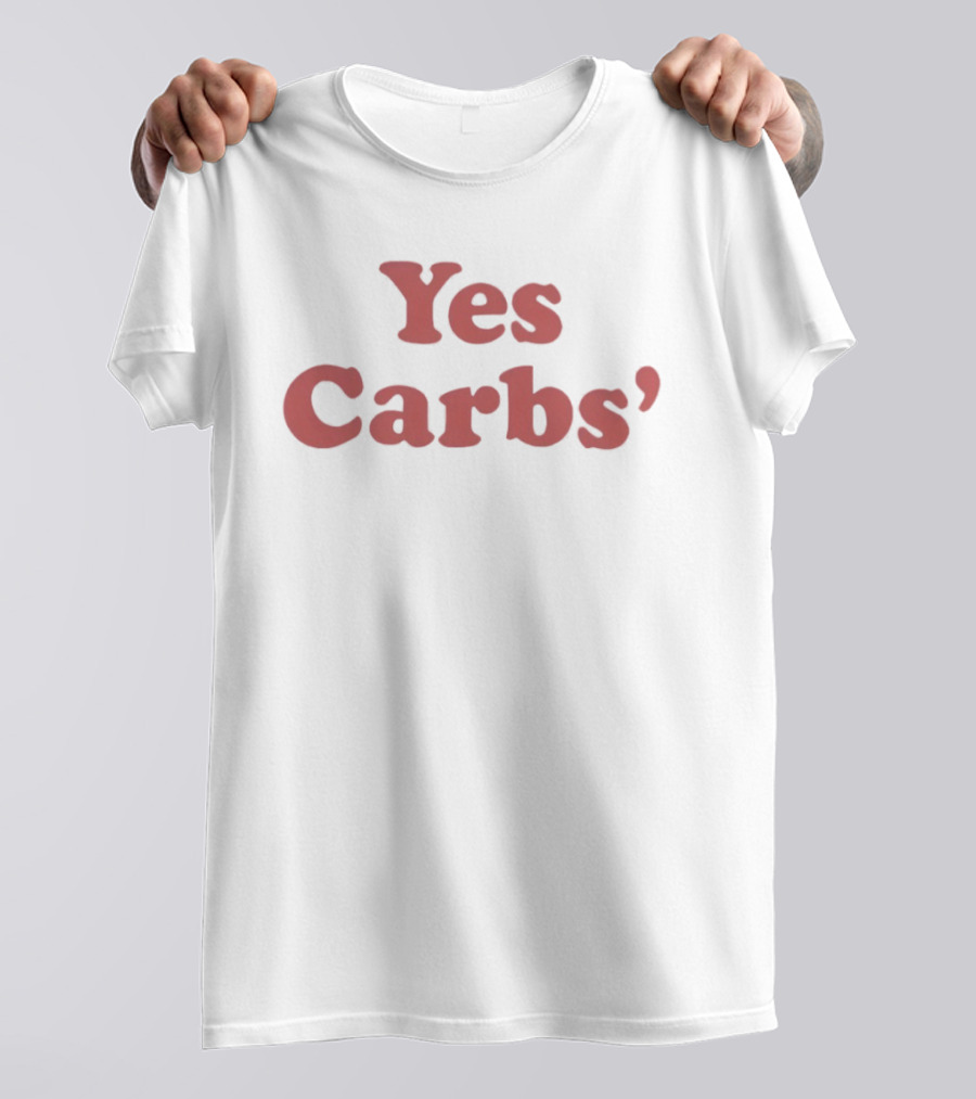Yes Carbs Ringer Fun Food Lovers T-Shirt