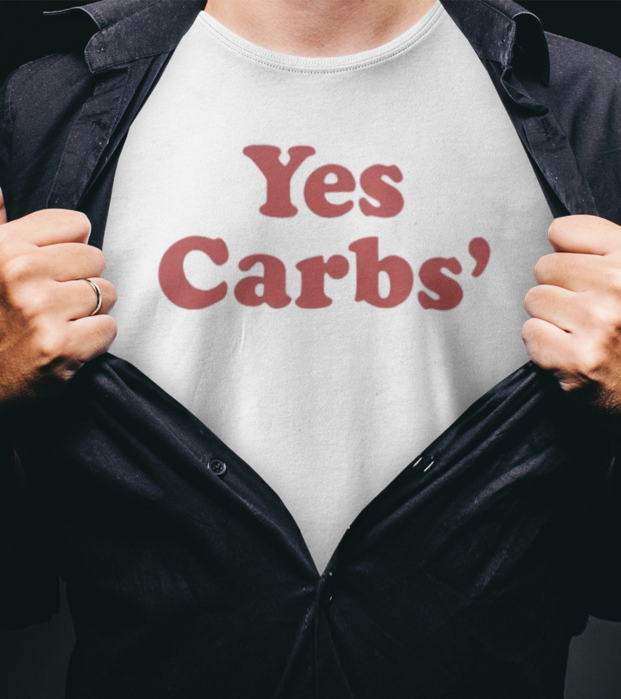 Yes Carbs Ringer Fun Food Lovers T-Shirt