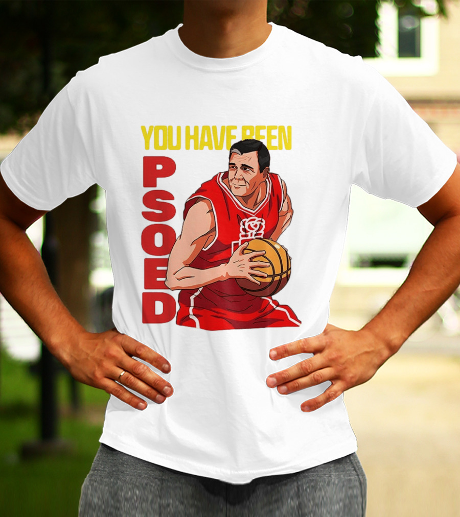 You Have Been Psoed Basketball Player Red Jersey T-Shirt