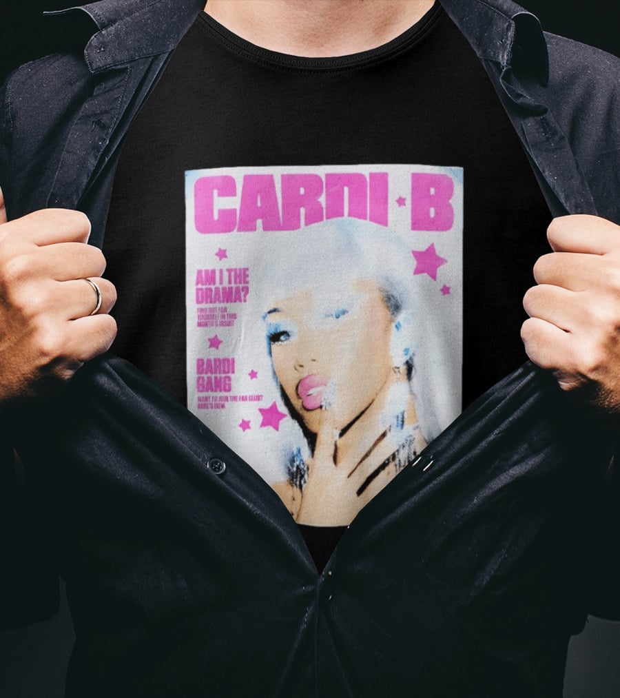 Cardi B Am I The Drama Special Edition Magazine Cover Bardi Gang T-Shirt