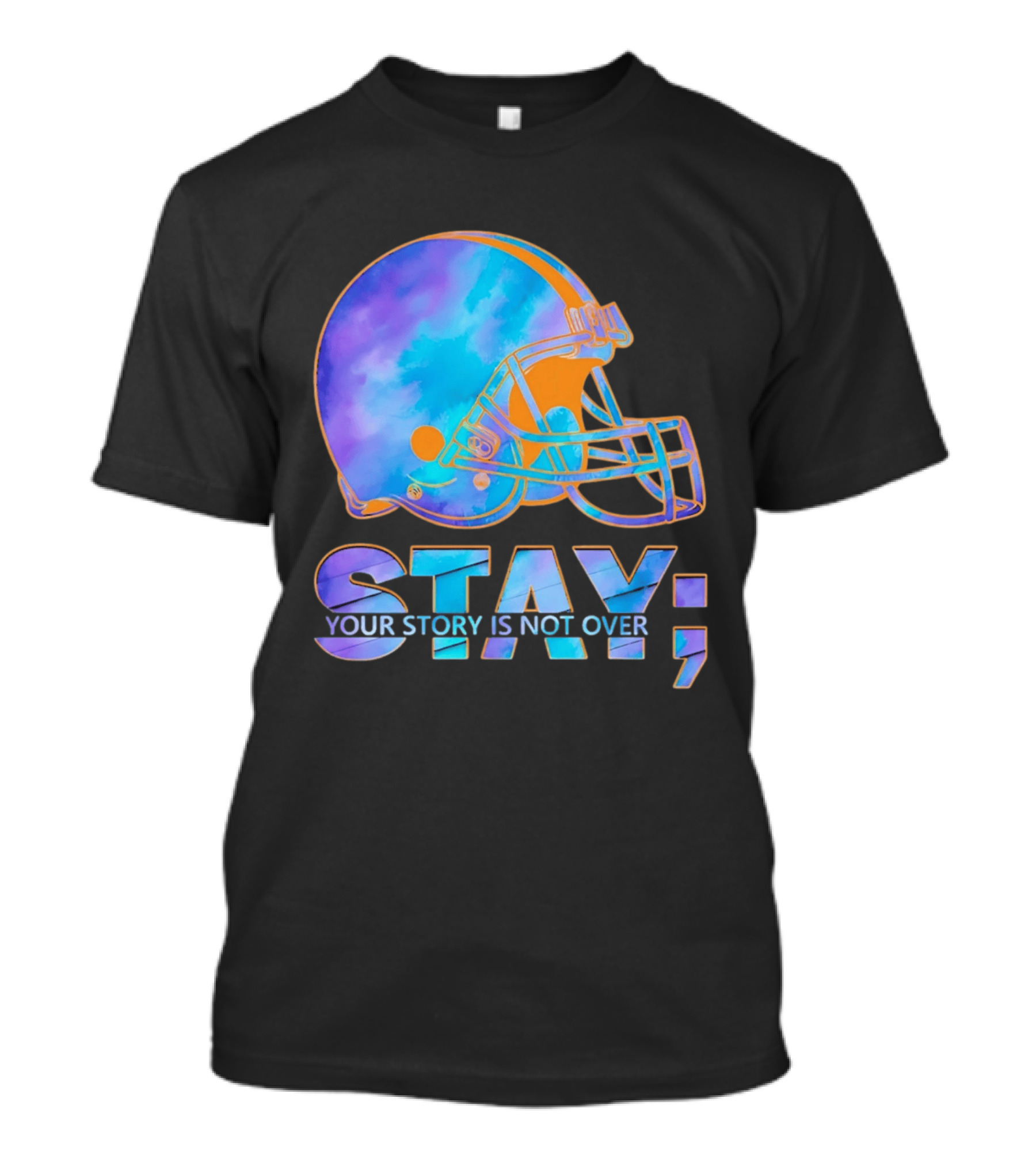 Cleveland Browns Stay Your Story Is Not Over Helmet T-Shirt