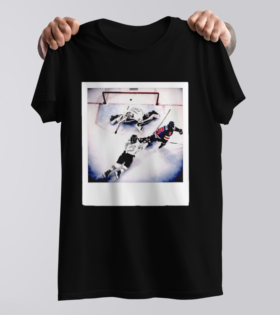 Women's Hockey USA Golden Goal Megan Keller Polaroid Picture T-Shirt