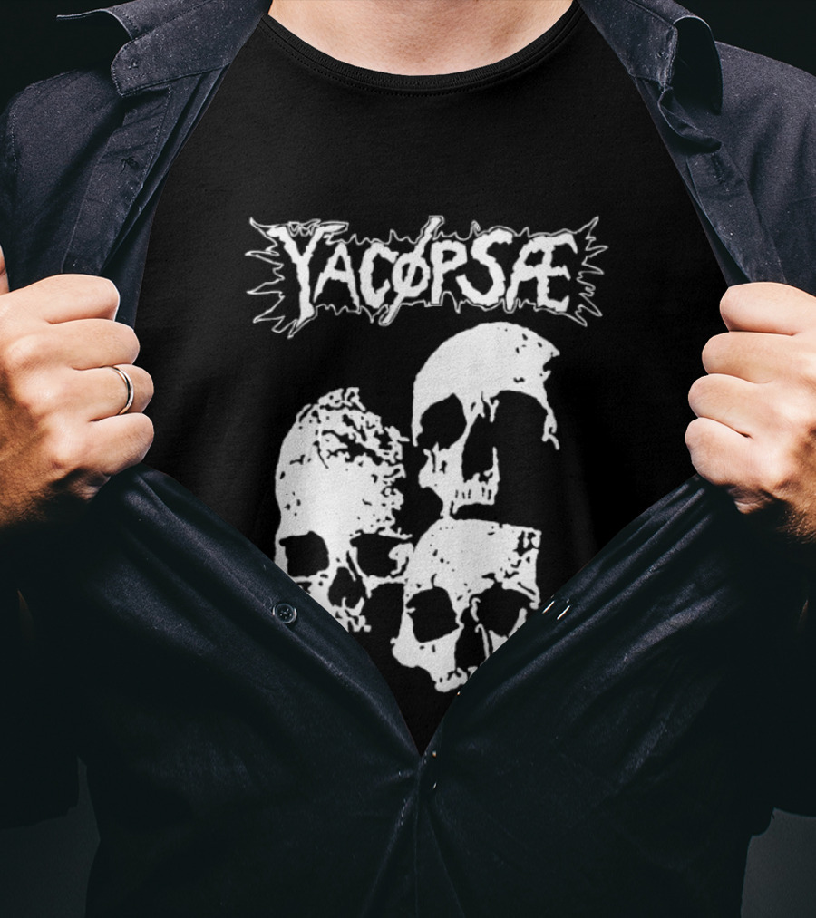 Yacopsae Skull Art Punk Band Merchandise T-Shirt