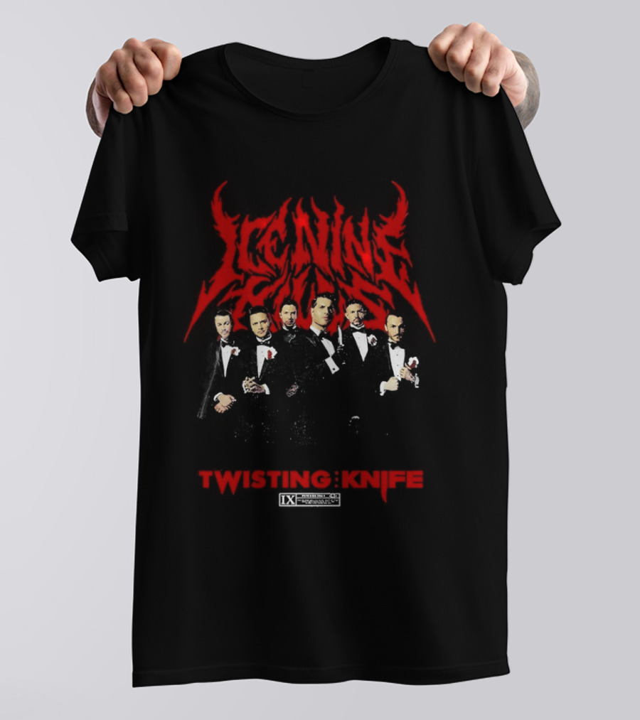 Ice Nine Kills X Scream 7 Twisting The Knives Part One Nightmare On The Knife T-Shirt