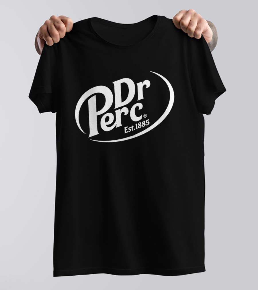 Dr Perc Est 1885 Vintage Style Beverage Concept T-Shirt