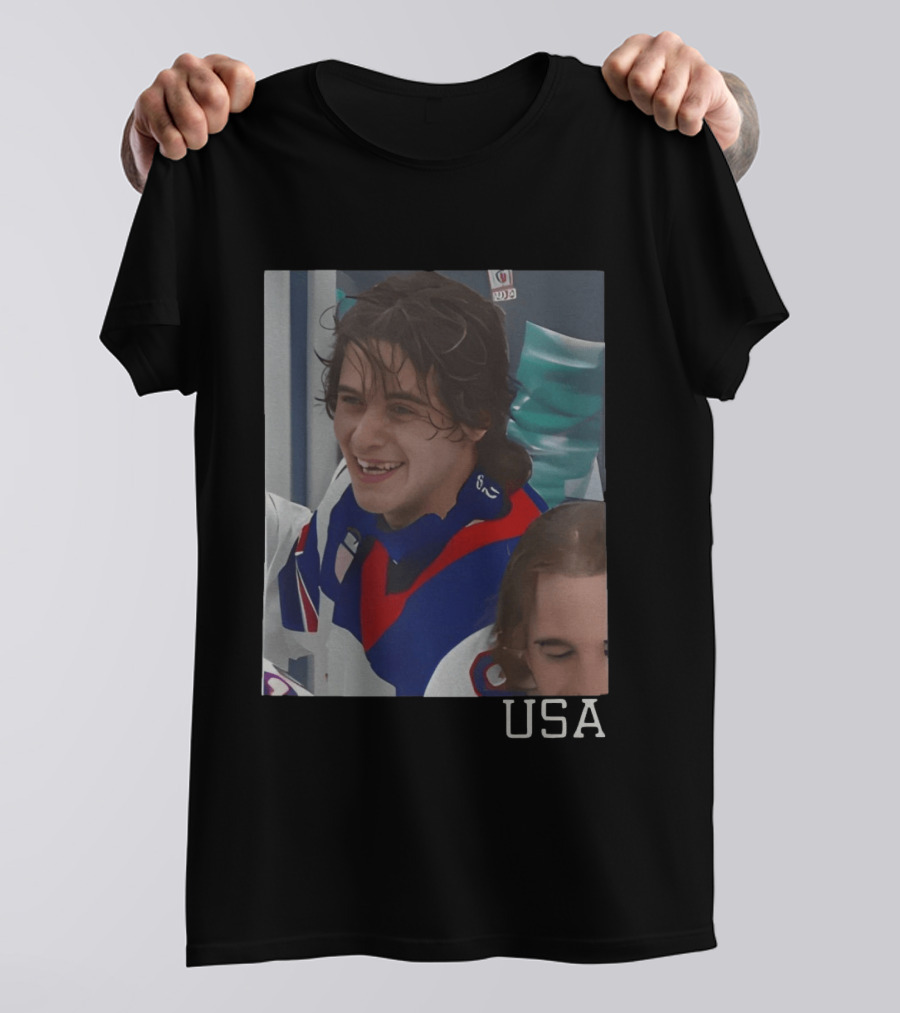 Jack Hughes OT Winner USA Teeth 2026 Winter Olympics Milano Cortina T-Shirt