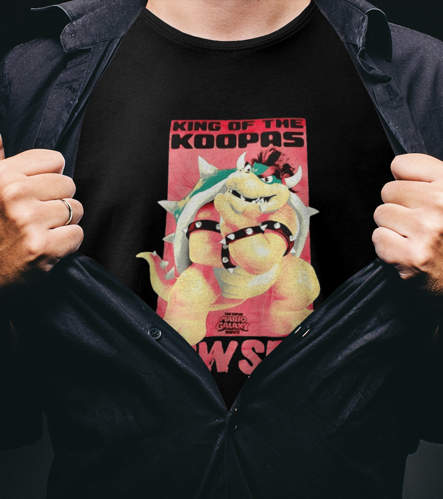King Of The Koopas Bowser Mario Galaxy Movie T-Shirt