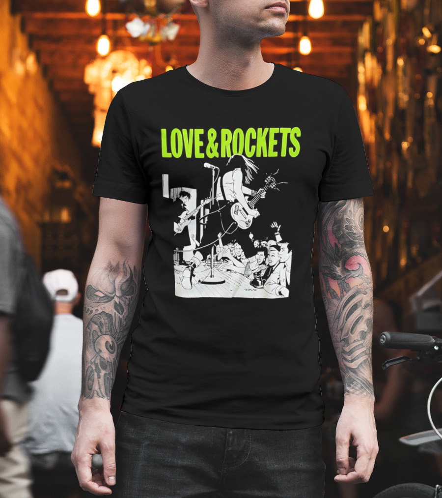 Love And Rockets Band Iconic Performance T-Shirt