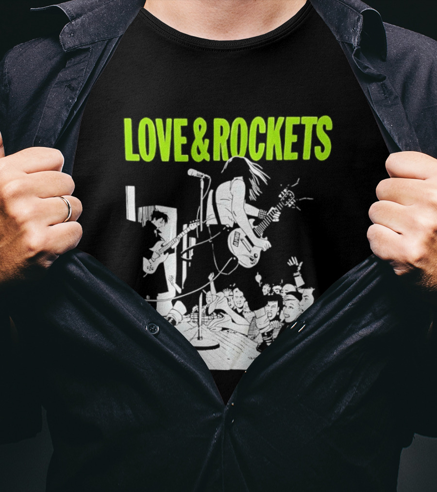 Love And Rockets Band Iconic Performance T-Shirt