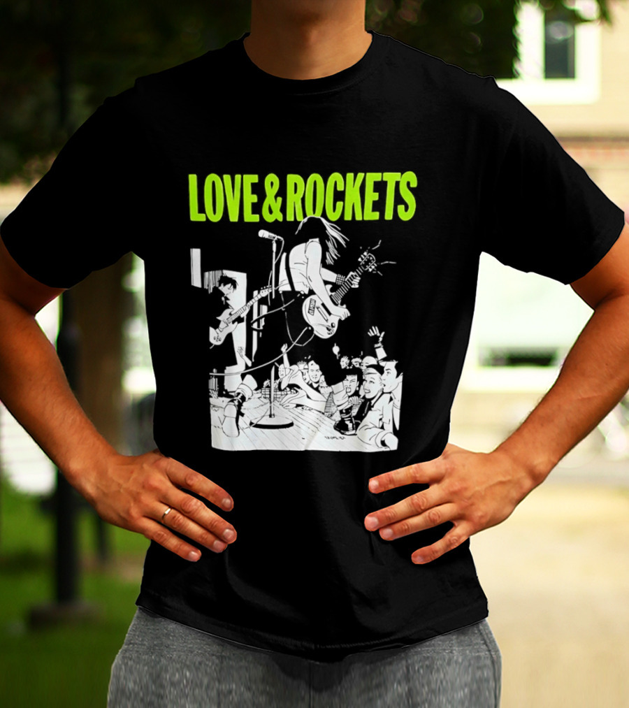 Love And Rockets Band Iconic Performance T-Shirt