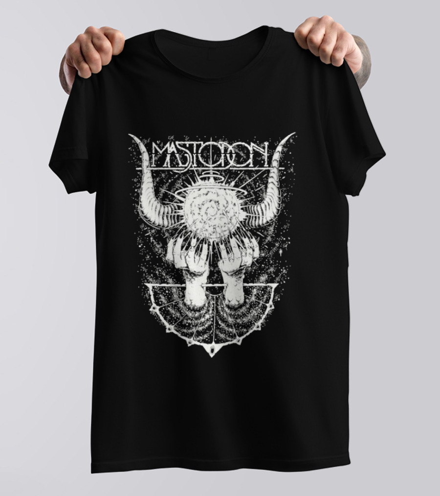 Mastodon Band Horns Geometric Sunburst T-Shirt