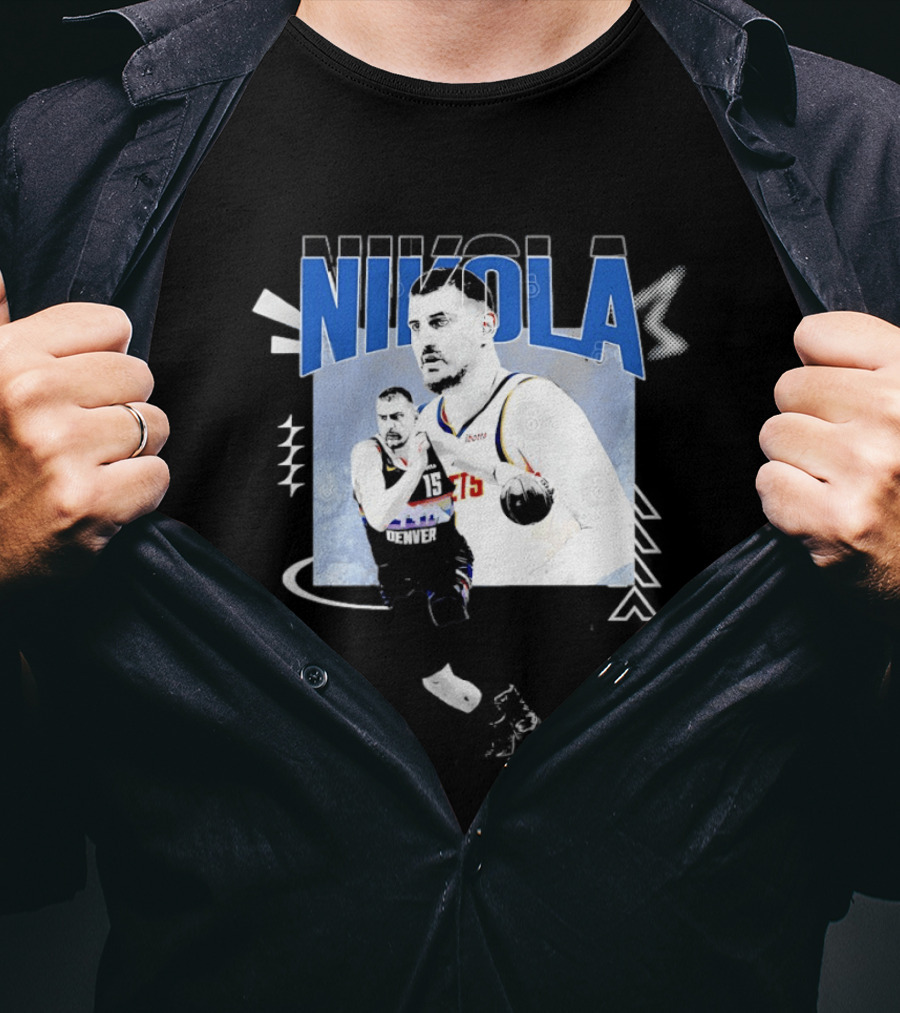 Denver Nuggets Nikola Jokic 15 Basketball T-Shirt
