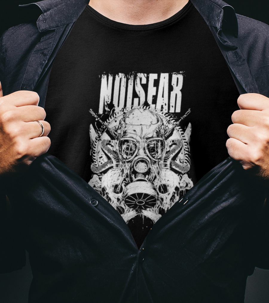 Noisear Skull Gasmask Intricate Warrior T-Shirt