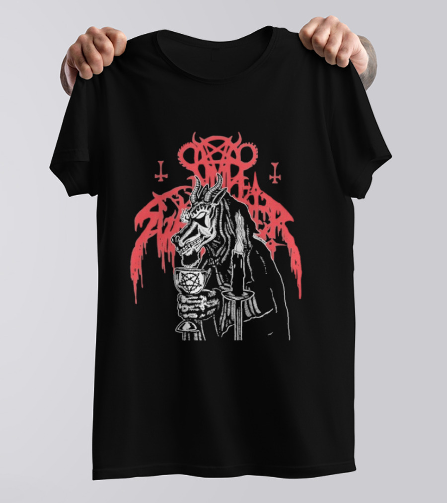 Nunslaughter Goat Demon Occult Ritual T-Shirt
