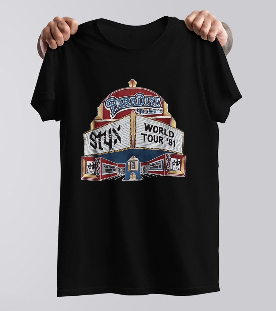 STYX Paradise Theatre World Tour '81 Marquee T-Shirt