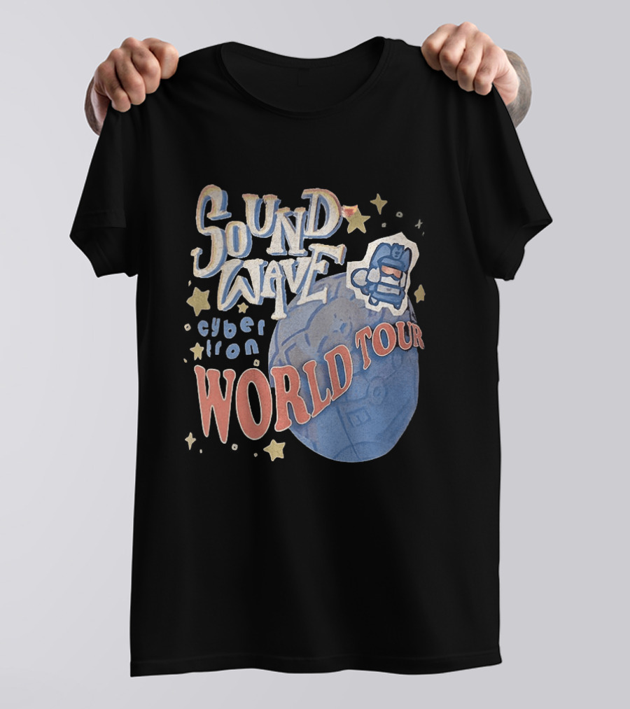 Soundwave Cybertron World Tour Stars Iconic Character Adventure T-Shirt