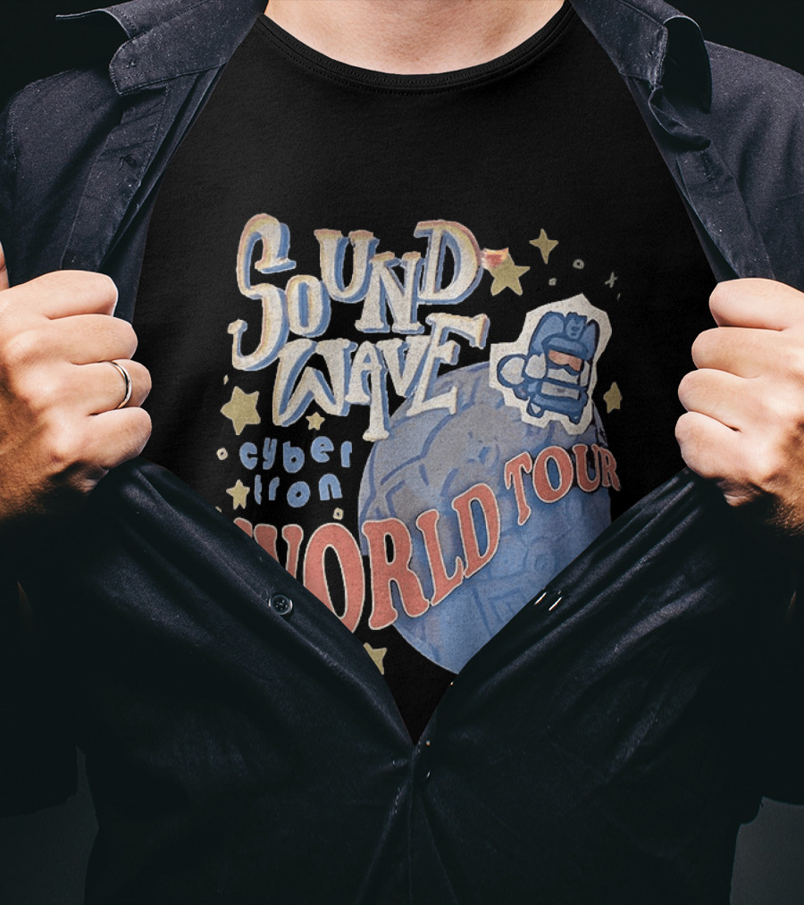 Soundwave Cybertron World Tour Stars Iconic Character Adventure T-Shirt