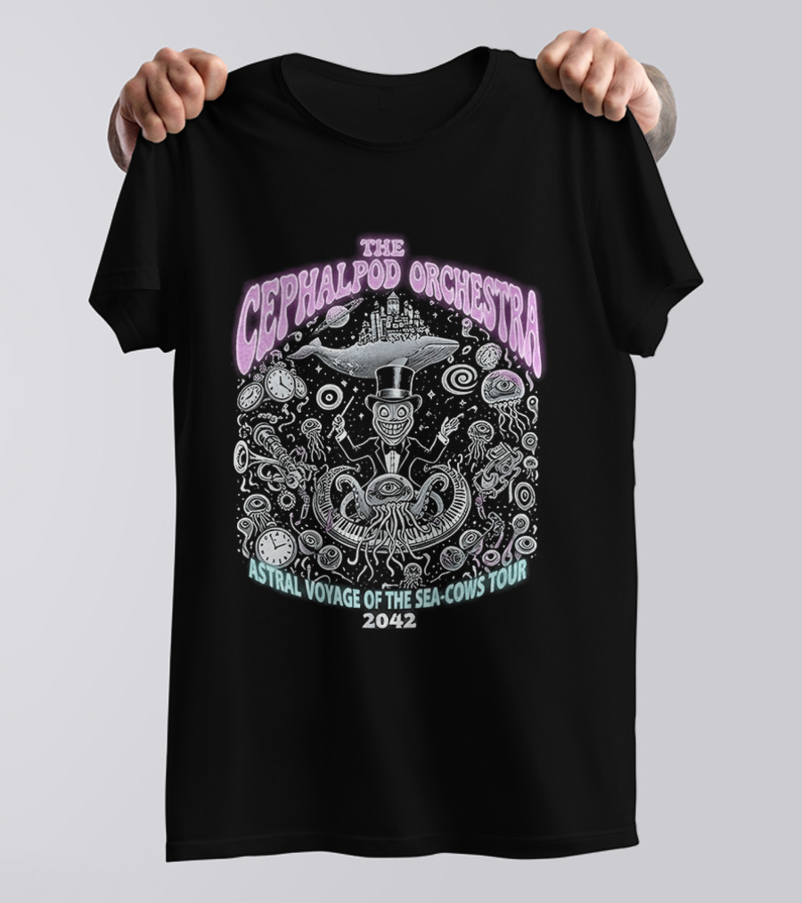 The Cephalopod Orchestra Astral Voyage Sea Cows Tour 2042 T-Shirt