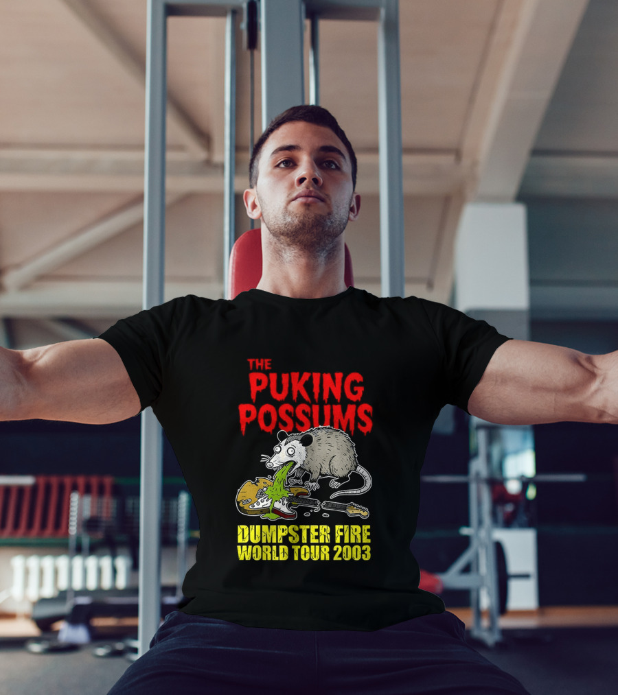 The Puking Possums Dumpster Fire World Tour 2003 Puking Possum T-Shirt
