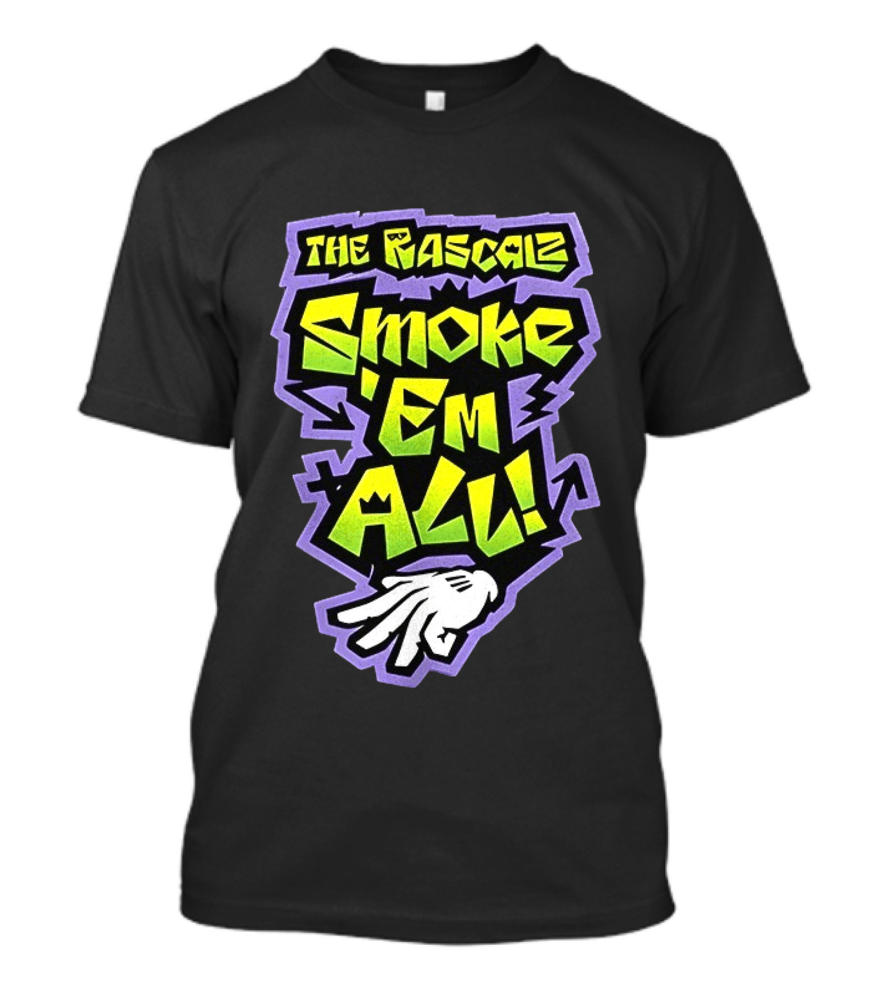 The Rascalz Smoke 'Em All Hand Gesture Street T-Shirt