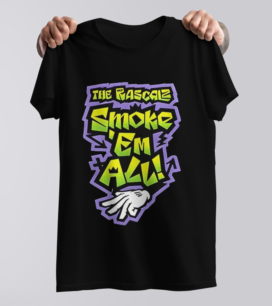 The Rascalz Smoke 'Em All Hand Gesture Street T-Shirt