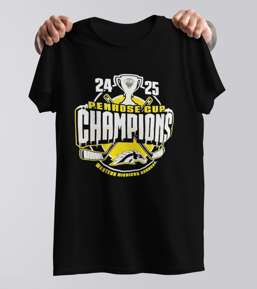 Western Michigan Broncos 2025 Penrose Cup Champions T-Shirt