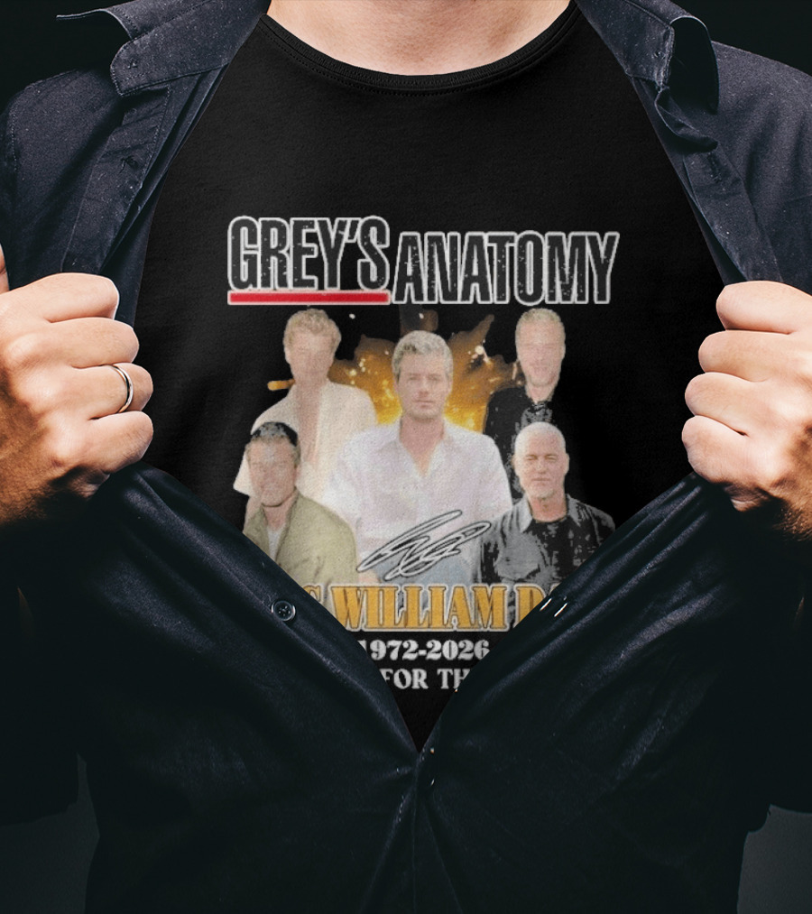 Eric William Dane Grey's Anatomy Thank You For The Memories T-Shirt