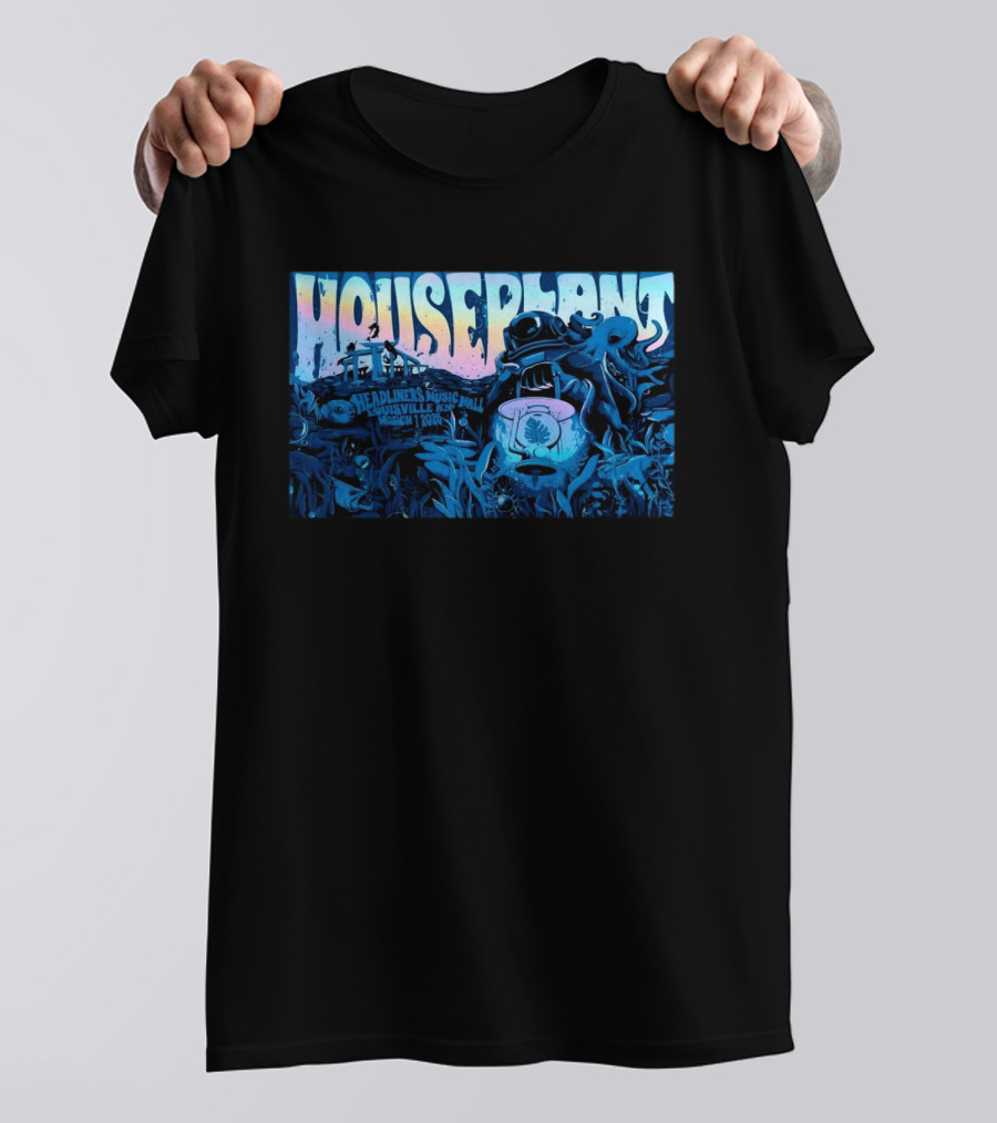Houseplant Headliners Music Hall Louisville KY March 7 2026 Underwater Diver T-Shirt