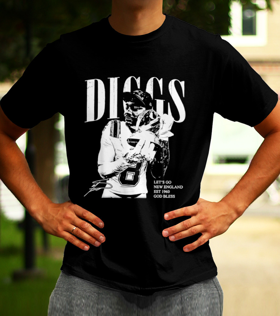 Diggs Let's Go New England Est 1960 God Bless T-Shirt