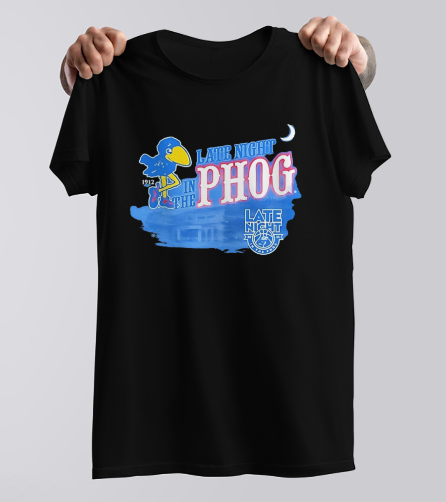 Late Night In The Phog Kansas Jayhawks Since 1912 Basketball Tradition T-Shirt
