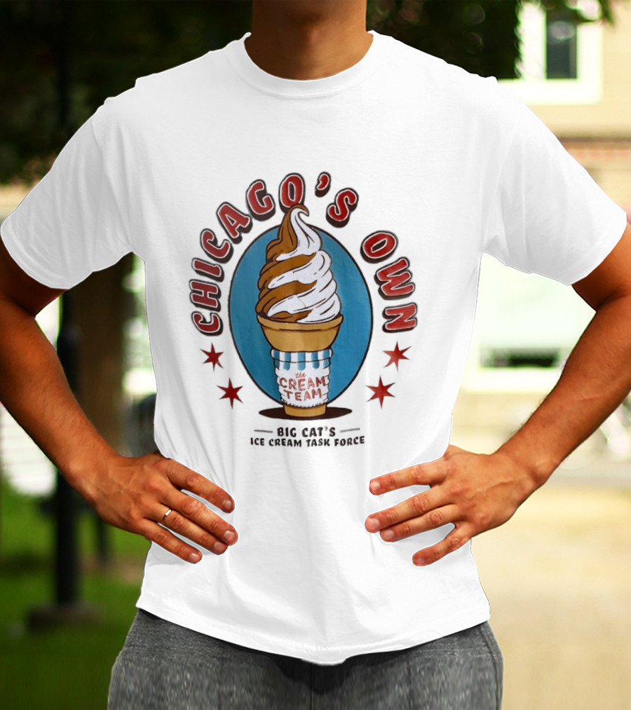 Chicago's Own The Cream Team Big Cat's Ice Cream Task Force T-Shirt