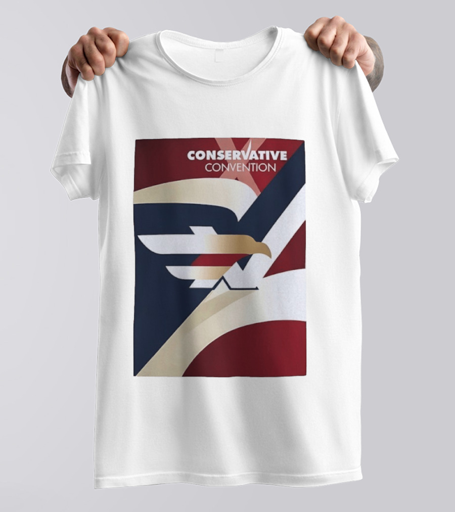 CONSERVATIVE CONVENTION Eagle American Flag T-Shirt