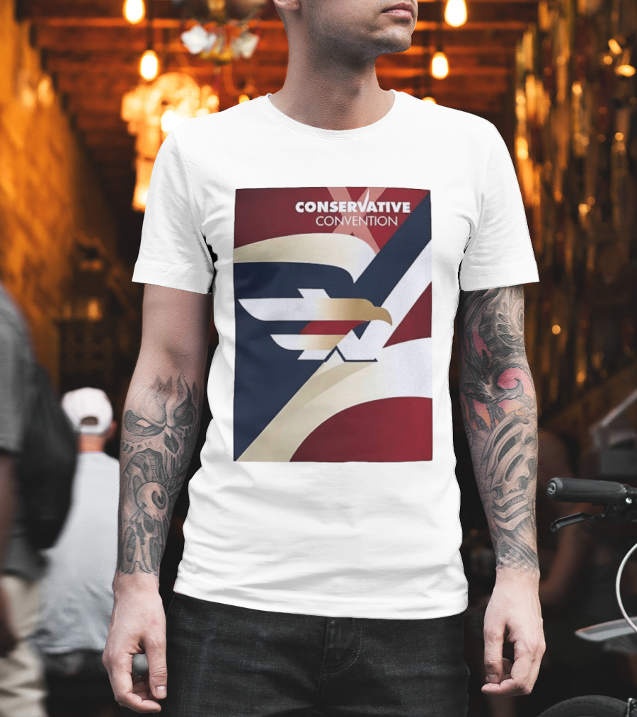 CONSERVATIVE CONVENTION Eagle American Flag T-Shirt