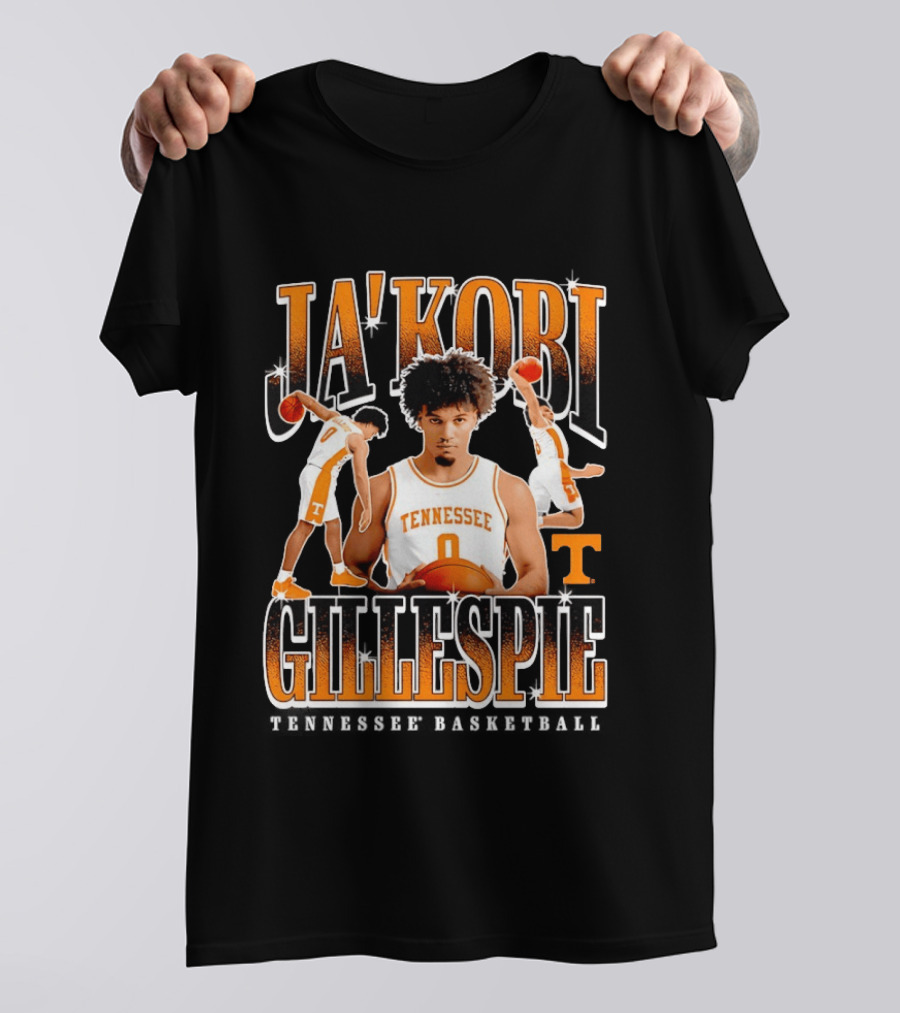 Ja'Kobi Gillespie Slam Dunk Tennessee Volunteers Basketball 0 T-Shirt