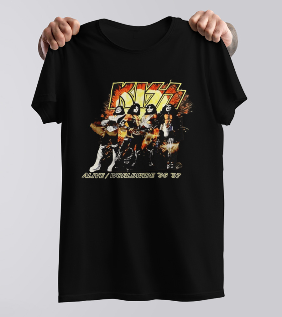 Kiss Alive Worldwide 1996 Tour Birmingham AL USA T-Shirt