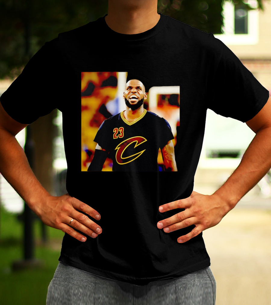 LeBron James Cleveland Cavaliers 23 Iconic Basketball Image T-Shirt