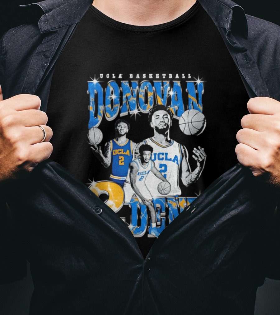 Donovan Dent 2 UCLA Bruins Basketball Player Vintage Team Spirit T-Shirt